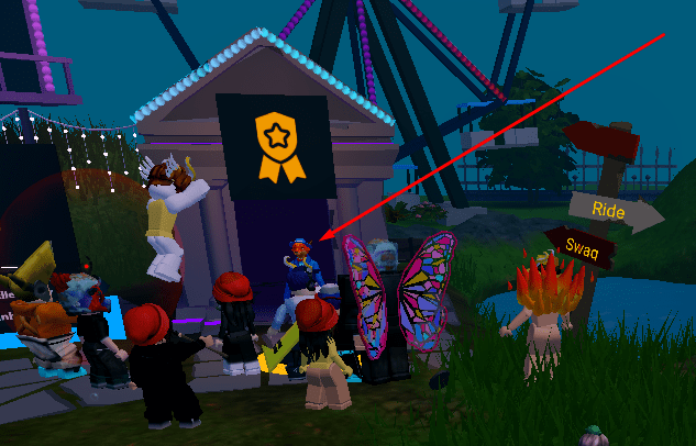 Get Swag booth location in Mansion of Wonder Roblox